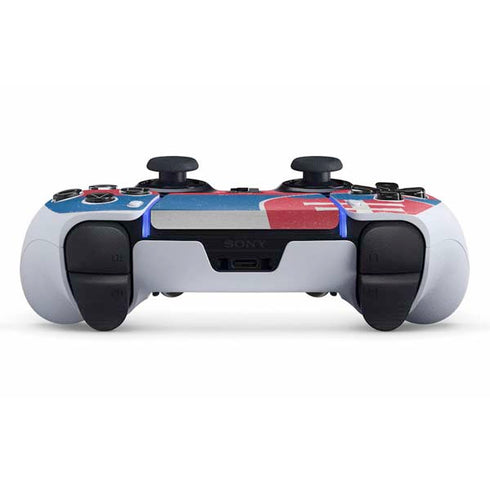 Slovakia Flag Distressed PS5 DualSense Edge Pro Controller Skin